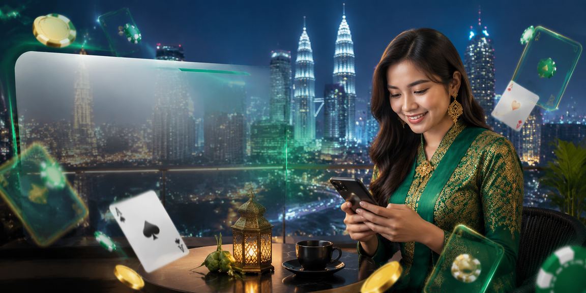 Suasana permainan poker sempena Hari Raya di Kuala Lumpur bersama platform jackpot 350f